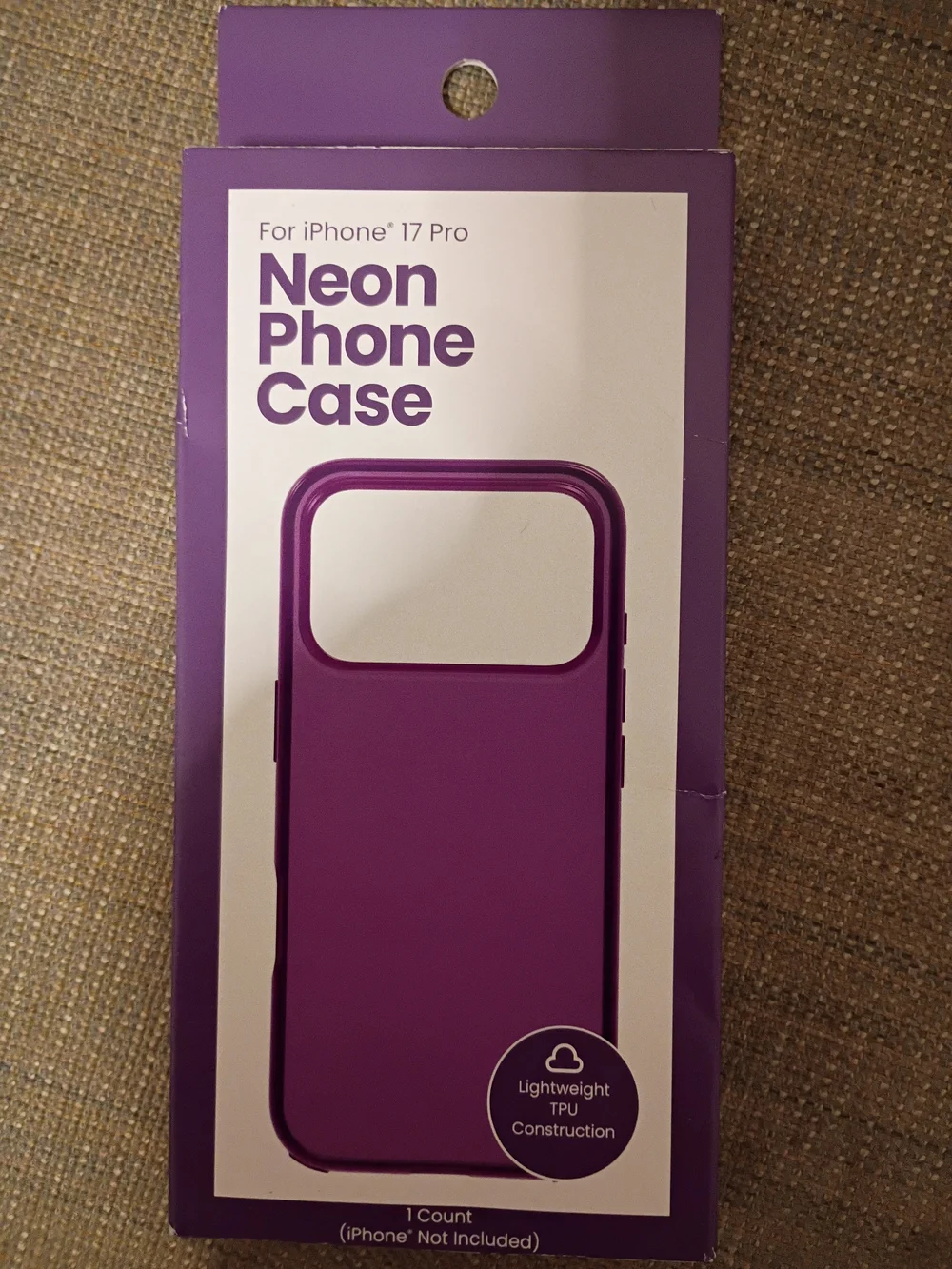 Neon Phone Case for iPhone 17 Pro - Purple